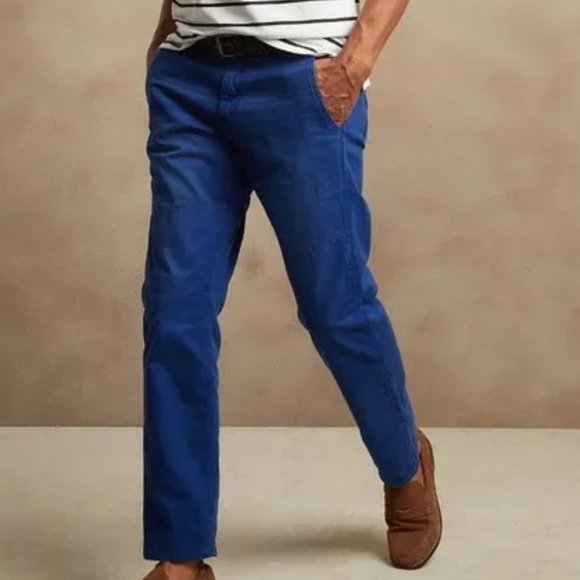 Banana Republic Mill Valley Surplus Moutain Blue Chino 38R